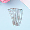 Brass Ball Head Pins, Nickel Free, Real Platinum Plated, 50x0.6mm, Head: 2mm