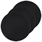 Felt Record Pad, Flat Round, Black, 295x1.5mm, Hole: 8.5mm