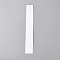 Paper Bracelet Display Cards, Rectangle, White, 21x3x0.05cm, 100pcs/set
