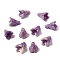 Synthetic Coral Beads, Dyed, Flower, Medium Purple, 12.5x10~10.5x10.5mm, Hole: 1.2mm