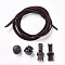 DIY Elastic Lock Shoelace, Coconut Brown, 3mm, 1m/strand