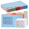 50 Sheets Paper Macaron Color Binder Dividers, Index Page Tab for Planner & Notebook & Loose Leaf Binders, Rectangle, with 20 Sheets Self-Adhesive Stickers, Mixed Color, 127x86x0.4mm, 5 sheets/pc, 10pcs