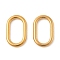 304 Stainless Steel Linking Rings, Oval, Golden, 19x12x2.4mm, Inner Diameter: 14x7mm