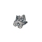 Alloy Pendants, Bear Charms, Clear, 20x18mm