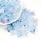 Transparent Acrylic Beads, Quatrefoil, Light Sky Blue, 16.8x17x5.8mm, Hole: 1.8mm, about 714pcs/500g