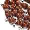 Synthetic Goldstone Pendants, with 201 Stainless Steel Finding, Gourd, 22~23x13mm, Hole: 4x7mm
