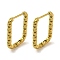 304 Stainless Steel Earring Findings, Golden, 21x14x2mm, Hole: 17x9mm, Pin: 0.8mm