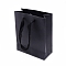 Paper Bags, Gift Bags, Shopping Bags, Wedding Bags, Rectangle with Handles, Black, 16x13x6cm
