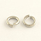 Tarnish Resistant 304 Stainless Steel Open Jump Rings, Stainless Steel Color, 12 Gauge, 10x2mm, Inner Diameter: 6mm