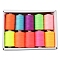 10 Colors Polyester Sewing Thread, Mixed Color, Packing: 63x34x12mm, 10pcs/set