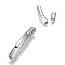 304 Stainless Steel Bayonet Clasps, Matte, Matte Platinum, 29x5mm, Hole: 3mm