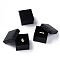 Square Cardboard Ring Boxes, with Sponge Inside, Black, 2x2x1-3/8 inch(5x5x3.5cm)