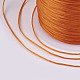 フラット弾性クリスタルストリング  弾性ビーズ糸  ストレッチブレスレット作り用  ダークオレンジ  0.5mm  約49.21ヤード（45m）/ロール EW-P002-0.5mm-A24-3