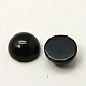 Cabochons de ágata negro naturales X-G-J070-10mm-01-1