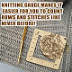 Wooden Square Frame Crochet Ruler DIY-WH0536-010-4
