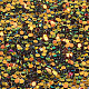 ネイルアート用品レーザーオーロラカラーグリッター  マニキュアスパンコール  キラキラネイルスパンコール  フラットラウンド  ダークチソウ  1~1.5x0.1mm MRMJ-S020-002B-2