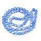 Chapelets de perles en verre opaque de couleur unie EGLA-N002-27-A04-2