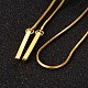 オオハシ長い調節可能な合金ラインストーンラリアットネックレス  真鍮スネークチェーン付き  暗赤色  38.6インチ NJEW-F193-I02-G-3