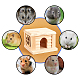 AHANDMAKER Pine Wood Hamster House DIY-GA0001-67-6