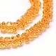 Faceted Rondelle Cultured Piezoelectric Citrine Beads Strands G-I141-3x5-03S-AA-2