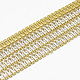 Brass Rectangle Cubic Zirconia Chains CHC-N014-06-A-FF-1