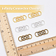 DICOSMETIC 72Pcs 3 Colors Zinc Alloy Connector Charms FIND-DC0003-69-3