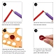 6 colori quilling strisce di carta DIY-J001-10mm-A01-3