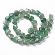 Fili di perle avventurina verde naturale G-R190-14-2