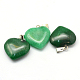 Corazón colgantes de jade natural de malasia G-Q438-19-2