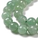 Natürlichen grünen Aventurin Perlen Stränge G-E571-08B-3