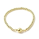 Brass Round Beaded Bracelet with Magnetic Clasp for Women BJEW-JB07629-1