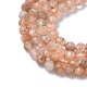 Natürliche sunstone Perlen Stränge&nbsp;G-L651-C05-4mm-4