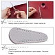 SUNNYCLUE 2Pcs 2 Styles Stainless Steel Embroidery Scissors & Imitation Leather Sheath Tools TOOL-SC0001-36-5