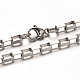304 Stainless Steel Box Chain Bracelets BJEW-M165-01P-2