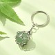 304 Stainless Steel Pouch Empty Stone Holder for Pendant Keychain Making KEYC-TA00018-01-2
