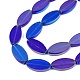 Hebras de perlas de vidrio transparentes pintadas GLAA-E033-06A-01-3