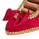 Espositore per gioielli con scarpe col tacco alto in flanella e resina ODIS-A010-20-4