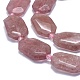 Chapelets de perles aux fraises en quartz naturel G-O179-F10-3