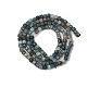 Нити натуральных бус из синего апатита G-RM2025-D47-3x3mm-3