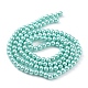 Baking Painted Pearlized Glass Pearl Round Bead Strands HY-Q003-6mm-32-5