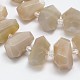 Natural Sunstone Nuggets Beads Strands G-M243-01A-1