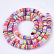 Handmade Polymer Clay Beads Strands CLAY-R086-02-1