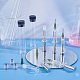 再利用可能なガラス調剤シリンジ  ルアー＆ニードル付き  工業用または実験用液体の充填用  接着剤塗布  銀  9.1x2cm  容量：1ml（0.03fl.oz） TOOL-WH0001-51A-5