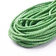 ジュエリー製作用綿糸スレッド  マクラメコード  3プライ  薄緑  2.3mm  約10 M /バンドル OCOR-WH0052-35A-2