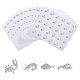 OLYCRAFT 1200pcs 4 Styles Silver Meal Stickers 1 Inch Food Choice Sticker Crab/Crayfish/Shrimp/Fish Wedding Meal Indicator Stickers Kitchen Stickers for Place Card Wedding Party Supplies STIC-OC0001-11C-1