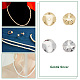 Gomakerer 40 pièces 4 styles de perles d'espacement en laiton KK-GO0001-34-5