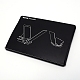 Absポータブル光学製図板  コピーテーブル投影スケッチツール  スケッチ製図板  ブラック  70~200x40~97x1.5~2.5mm  6個/セット  ボックスサイズ：20.5x14.5x1.5cm DIY-WH0190-68-5