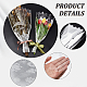 Chgcraft 200 Stück 2 Größen opp Plastikblumenstraußbeutel Plastikverpackungsbeutel Blumenstraußhülle für Hochzeit AJEW-CA0002-67-5