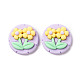 Opaque Resin Cabochons X-RESI-H140-08-2