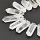 Chapelets de perles en cristal de quartz naturel G-F715-052-4